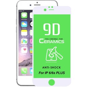 Resim JACQUELYN Iphone 6/6s Plus Beyaz Seramik Tam Kaplayan Ekran Koruyucu 