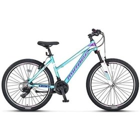Resim Ümit 2664 Mırage Bayan Dağ Bisikleti 357h 2d 24 Jant 21 Vites Antrasit Turkuaz Çok Renkli 