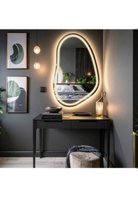 Resim Vornel Günışığı Lazer Kumlamalı Lavabo & Banyo Aynası Dokunmatik Sensörlü 100 X 65 Cm 