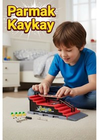 Resim Premium Parmak Kaykay Parkurlu Ve Sök Tak Aksesuarlı 3+ Yaş Çok Renkli 