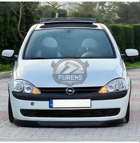 Resim Opel Corsa C 2000-2006 Uyumlu H Lip Esnek Ön Lip 2 Parça Karlık Ön Ek Tampon Altı Dill 