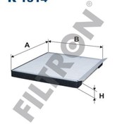 Resim FILTRON K1314 Polen Filtresi Hyundai İ20-İ30-İ30Cw (Gd)-Kıa Ceed-Carens 1.6 Gdı 135Hp 12- Filtron