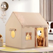 Resim İç Mekan Çocukları için Çadır Kalesi Ev Oyun Evi Öncokul Oyun Evi Küçük Ev Tatil Hediyesi Noel Hediyesi Işık Olmadan 
