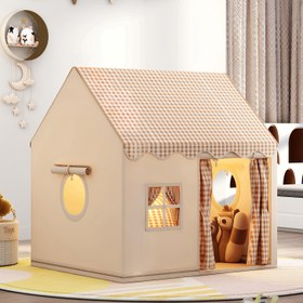 Resim İç Mekan Çocukları için Çadır Kalesi Ev Oyun Evi Öncokul Oyun Evi Küçük Ev Tatil Hediyesi Noel Hediyesi Işık Olmadan 