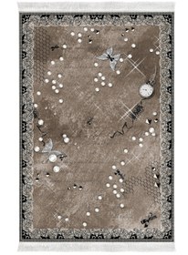 Resim Alanur Home Eko Trend Djt Yıkanabilir Kaymaz Taban 3 Lü Yatak Odası Takımı Mu118 Modern Kahve 