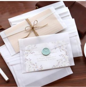 Resim Davetiye Zarfları, 50 Adet 12.5x17.5 Cm Pencere Zarflar, Beyaz Yarı Saydam Düğün Zarfı, Parti Ve Doğum Günü Davetiyeleri İçin, Kartpostal Ve Tebrik Kartı Zarfları 