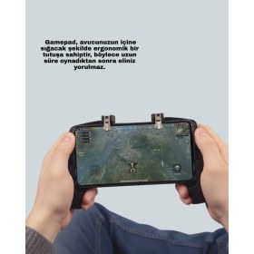 Resim Asa Store K21 Pubg Kol Tetikli Mobil Gamepad Dört Parmakla Oyun Deneyimi İçin Tasarlandı 