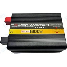 Resim 12 V Volt 1800 W Watt Modifiye Sinus İnverter İnvertör 12-220 V Çevirici Dönüştürücü Dijital Ekranlı 