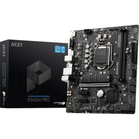 Resim Msı B560M Pro-E LGA1200P11 Ddr4 Ses+Glan VGA HDMI M2 4xusb3.2 Matx 