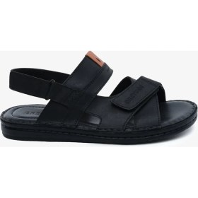 Resim Greyder Erkek Siyah Hakiki Deri Sandalet 6Y1FS67856 
