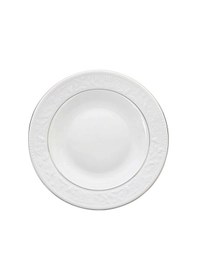 Resim Porland Hazan Platin Yaldız Çukur Tabak Tekli 22cm 04por031144 Beyaz 