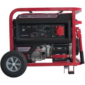 Resim alimar ALM D 7500 TE Benzin Jeneratör 6 kVA 220/380V 13 HP Marşlı Trifaze 