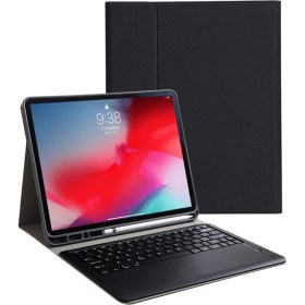 Resim Microcase iPad Pro 12.9 2020 - iPad Pro 12.9 2018 Bluetooth Klavyeli Standlı Kılıf - Bkk1 