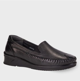 Resim Forelli 48002-g Amelıa Siyah Kadın Hakiki Deri Ayakkabı 