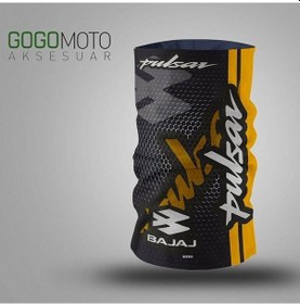 Resim Gogo Buff/boyunluk 069 Sarı - Bajaj Pulsar Siyah 