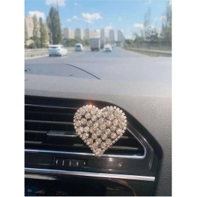 Resim Arabasına Aşıklar Kulübü Kalp Şeklinde Araç Içi Fan Süsü 