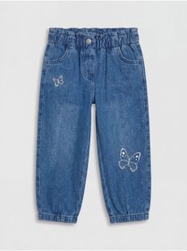 Resim LC Waikiki Relax Fit Kız Bebek Jean Pantolon 