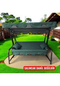 Resim 3 Kişilik Salıncak Lüks Kılıf Seti 10cm Süngerli Yeşil 