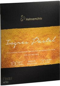 Resim Hahnemühle Ingres Pastel Defteri 100G 24X31 Cm 20 Yaprak Beyaz 