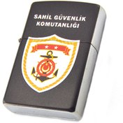 Resim Sahil Güvelik Komutanlığı Baskılı Çakmak Koyu Renk 