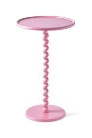 Resim Pols Potten Twister Bar Masası, Toz Boyalı Metal, Pembe 