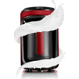 Resim Karaca Hatır Hüps Közde Türk Kahvesi Ve Sütlü Türk Kahvesi Makinesi Imperial Red 5 Fincan Kapasiteli Bol Köpüklü (Teşhir) 