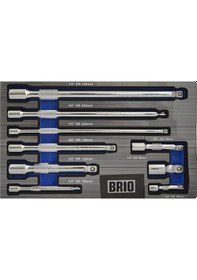 Resim Uzatma Kol Set 9 Parça 1/4 3/8 1-2 