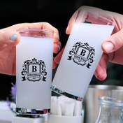 Resim Kişiye Özel Hediyelik Orijinal İkili Rakı Bardağı 