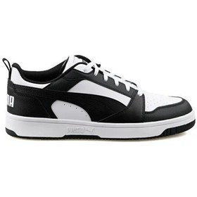 Resim Puma Rebound V6 Low Erkek Siyah-beyaz Sneaker 39232801 Siyah-beyaz 