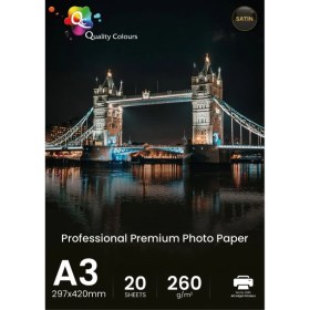 Resim QC A3 Fotoğraf Kağıdı 260GR Satin Qc 20 Yaprak 