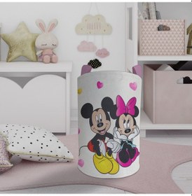 Resim Mekta Home Bebek Ve Çocuk Odası Mickey Ve Minnie Mause Desenli Oyuncak Sepeti Renkli Çok Renkli 