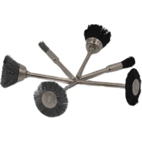 Resim Meşem Matkap Için 12 Parça Kalıpçı Taşlama Uçları Seti Tel Fırça Gravür Uçları Seti 