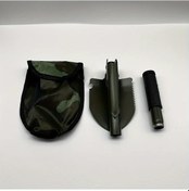 Resim Sunshine022 Army Green Çok Amaçlı Kamp Küreği Katlanır Portatif Kar Küreği Demir Malzeme 