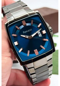 Resim Ferrucci Fc 53790 Takvimli Dikdörtgen Erkek Kol Saati+bileklik 