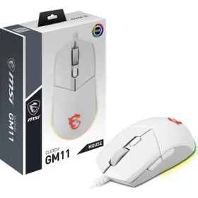 Resim Msı Clutch GM11 5000DPI 6 Tus Optik Rgb Gaming Mouse Beyaz 