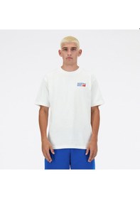 Resim New Balance 3434 Erkek Beyaz Tişört Mnt3434-sst Beyaz 