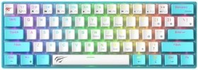 Resim Havit Gamenote KB903L%60 Mekanik Blended Aydınlatma Oyuncu Klavyesi - 61 Tuş (Mavi) 