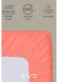 Resim Eve Tekstil %100 Doğal Pamuk Tek Kişilik Rainforce Kumaş Lastikli Çarşaf Ve Yastık Kılıf Set Yavruağzı 