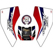 Resim GP Kompozit Honda Africa Twin CRF1100L Adventure 2020-2023 Uyumlu Tank Pad Seti Beyaz 