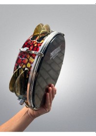 Resim Ptapz Rhythm Profesyonel Ayarlı Arap Zilli Tef Renkli 