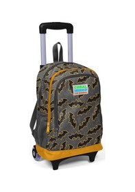 Resim Coral High Kids Koyu Gri Hardal Yarasa Desenli Çekçekli 3'lü Çanta Seti Set0123921 