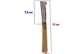 Resim Zenvia Aşı Bıçağı Profesyonel Çelik Tepeli Uçlu Bağ Ağaç Budama Aşı Çakısı 170 mm Ahşap Sa 