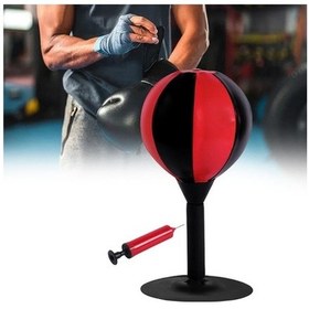 Resim Pazly Suntek Masaüstü Boks Torbası Egzersiz İçin Siyah-kırmızı Model Çok Renkli 