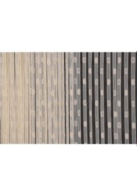 Resim Küçük Puanlı Model Krem Renk Hazır Dikilmiş İp Perde 100 270 Cm Krem 