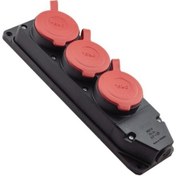 Resim Aydın Kablosuz 3'lü Trifaze Kauçuk Grup Priz 10adet 