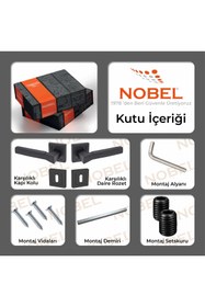 Resim Nobel Kapı Kolu Max Meridyen Matsiyah Kare Rozetli Oda 