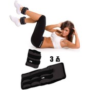 Resim Spor Byfit 3 Kg x 2 Adet Siyah El veya Ayak Bileği Ağırlığı Siyah 
