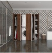 Resim Kenzlife Çamaşır-Kurutma Makinesi Dolabı Ve Giysi Dolabı Suyuti Sağ Cvz 180 170 60 Banyo Çok Renkli 