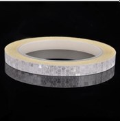 Resim Beyaz 8 M X 1 Cm Yansıtıcı Etiket Bant Araba Kamyon Vücut Dıy Kendinden Yapışkanlı Çıkartma Şerit Beyaz 