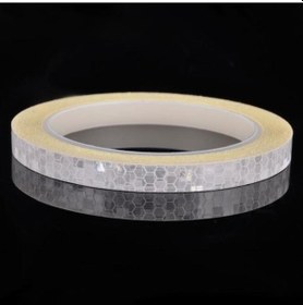 Resim Beyaz 8 M X 1 Cm Yansıtıcı Etiket Bant Araba Kamyon Vücut Dıy Kendinden Yapışkanlı Çıkartma Şerit Beyaz 